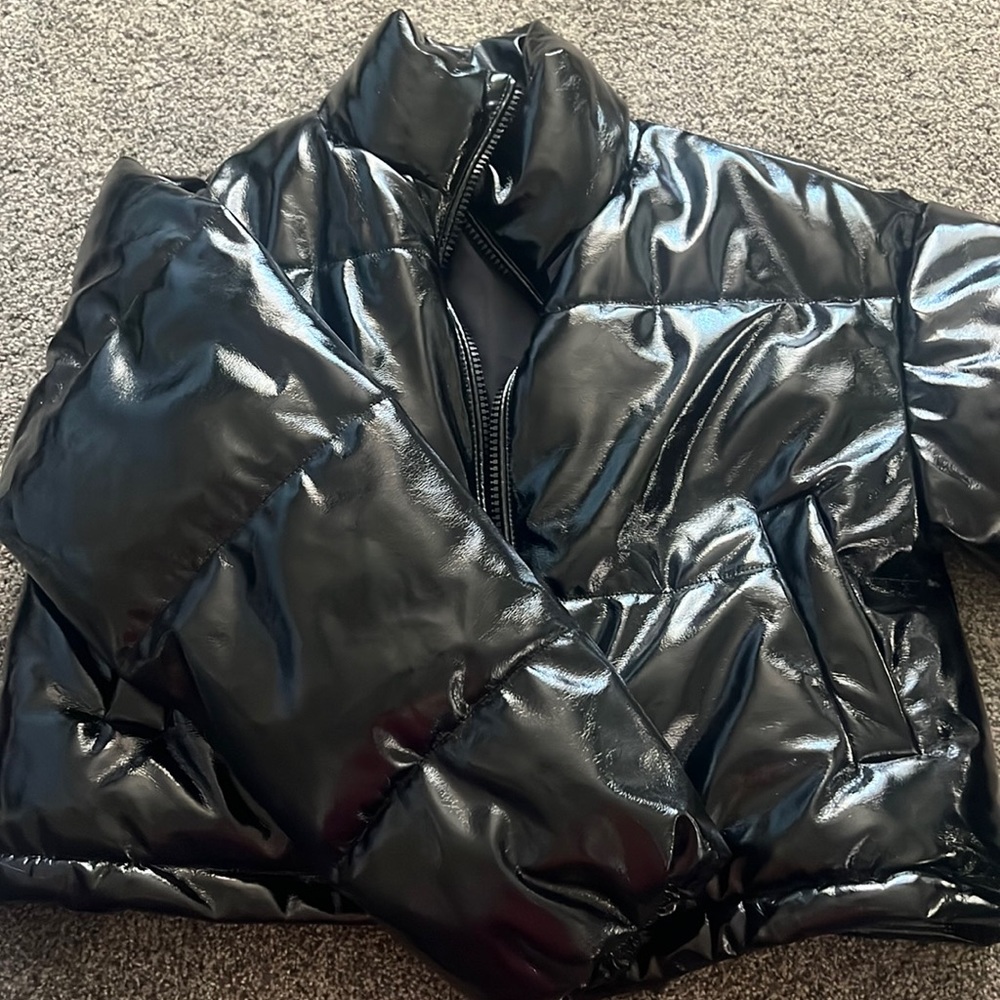 Faux leather jacket